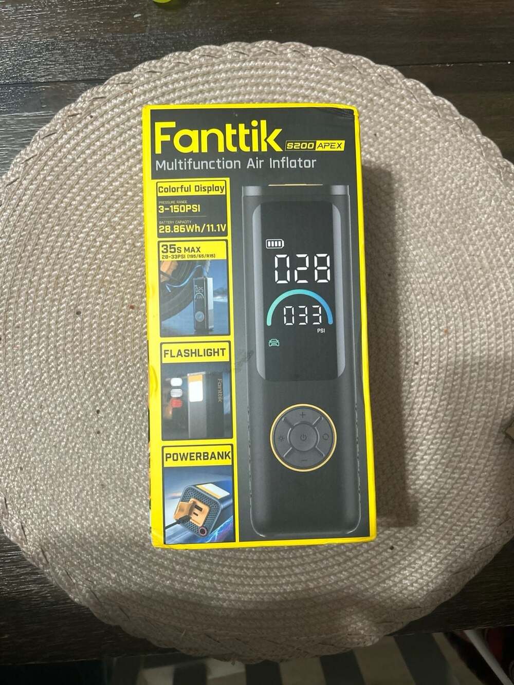 Fanttik S200 APEX Multifunction Tire Inflator Portable Air Compressor 150 PSI